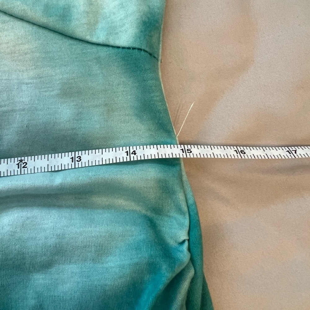 Teal Tie-Dye Dress with Knot Detail - Picture 5 of 8